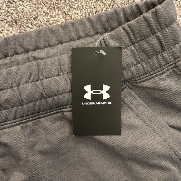 Under Armour Women's Rival Terry Jogger Size XXL Gray Pockets Drawstring NWT $60 - Picture 13 of 14